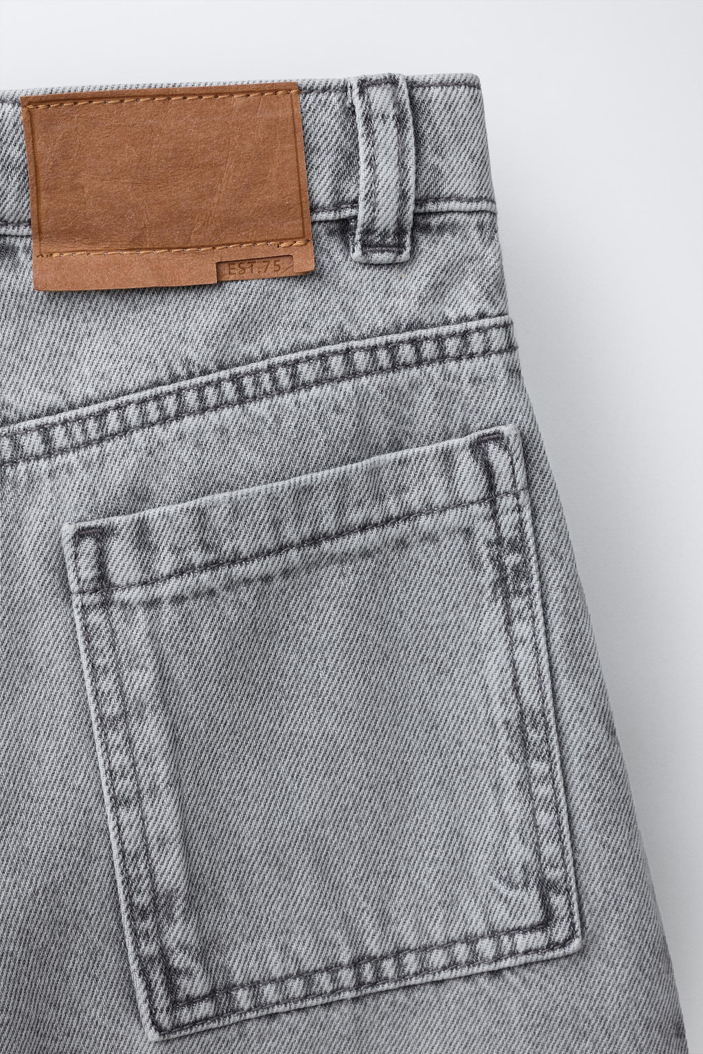 JEANS RELAXED BAGGY / Gris claro - Zara фото 4