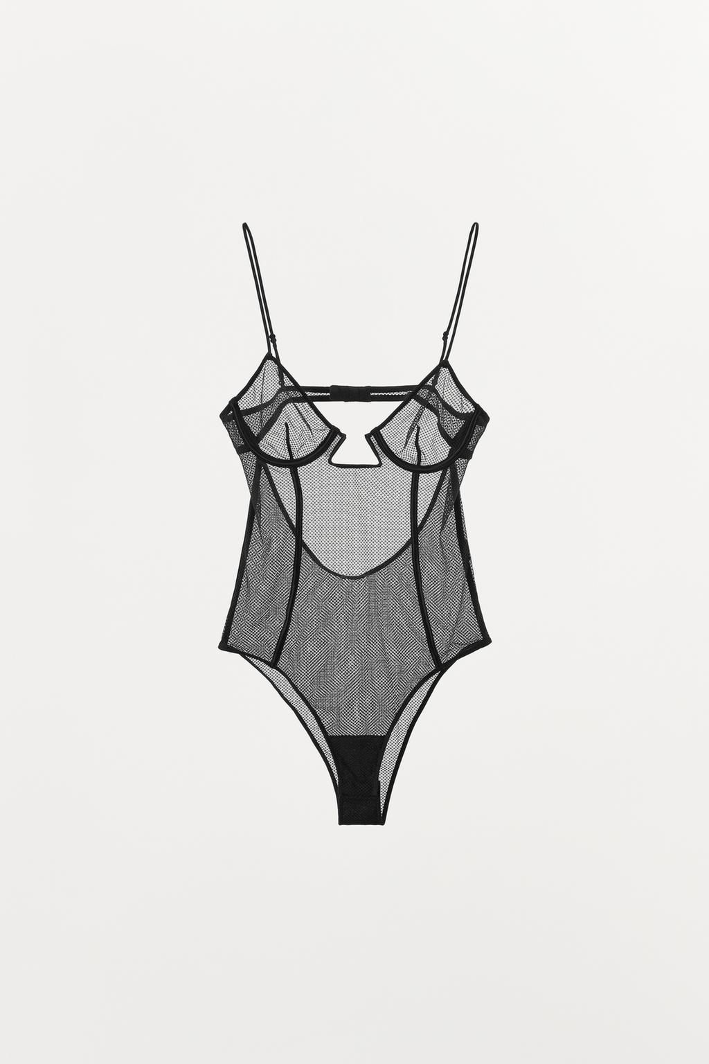 MESH UNDERWIRED BODYSUIT - Zara фото 3