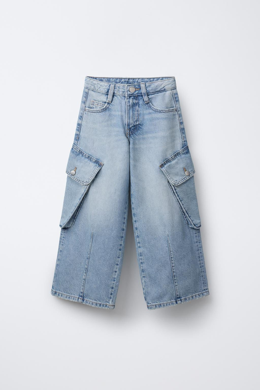 CARGO POCKET JEANS
