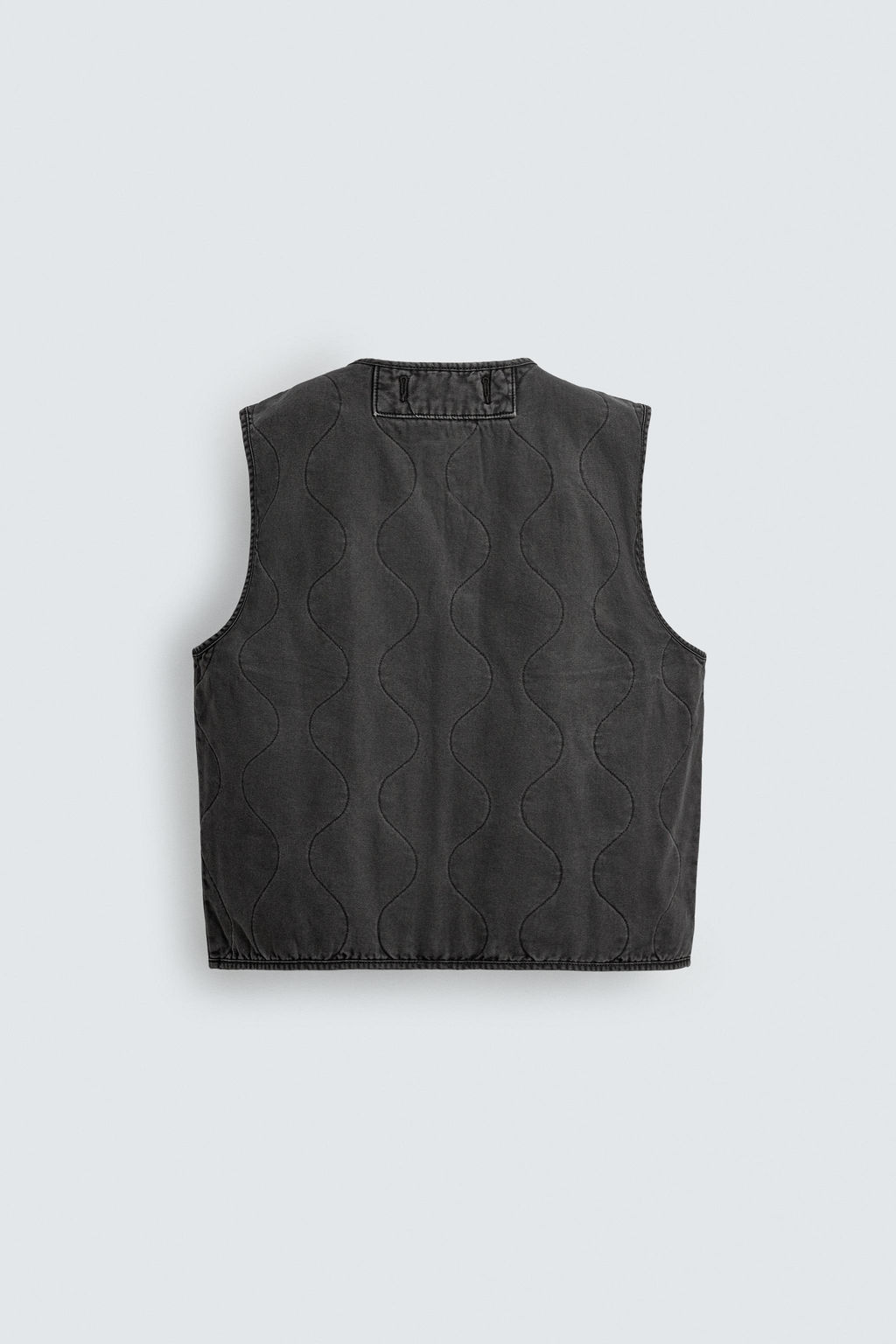 WASHED TOPSTITCHED WAISTCOAT - Zara фото 14