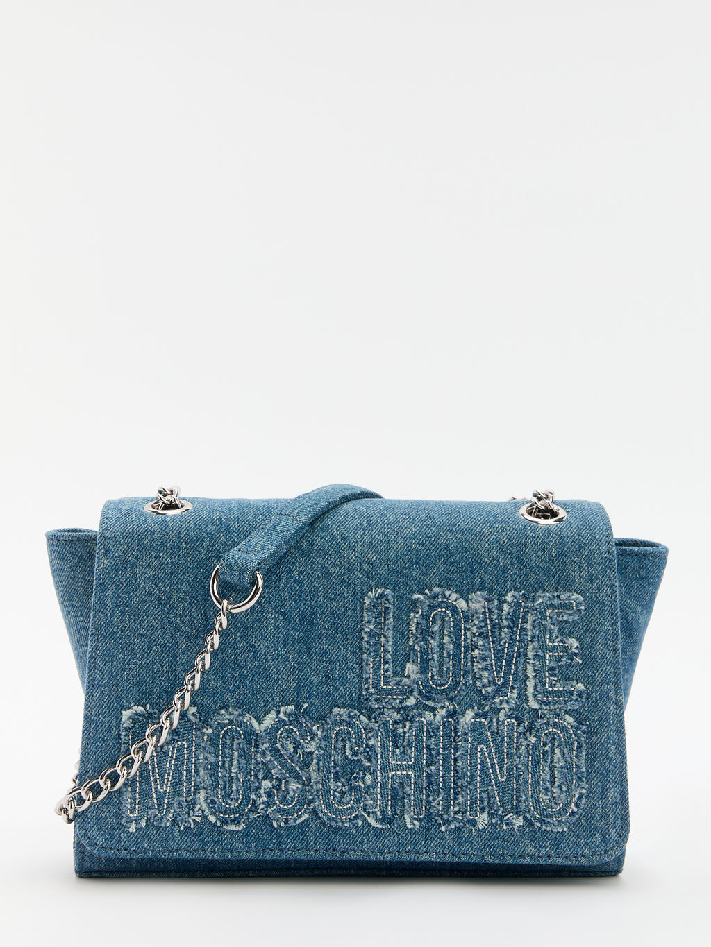 Женская сумка на плечо из денима LOVE MOSCHINO DENIM Артикул 4459248, синий
