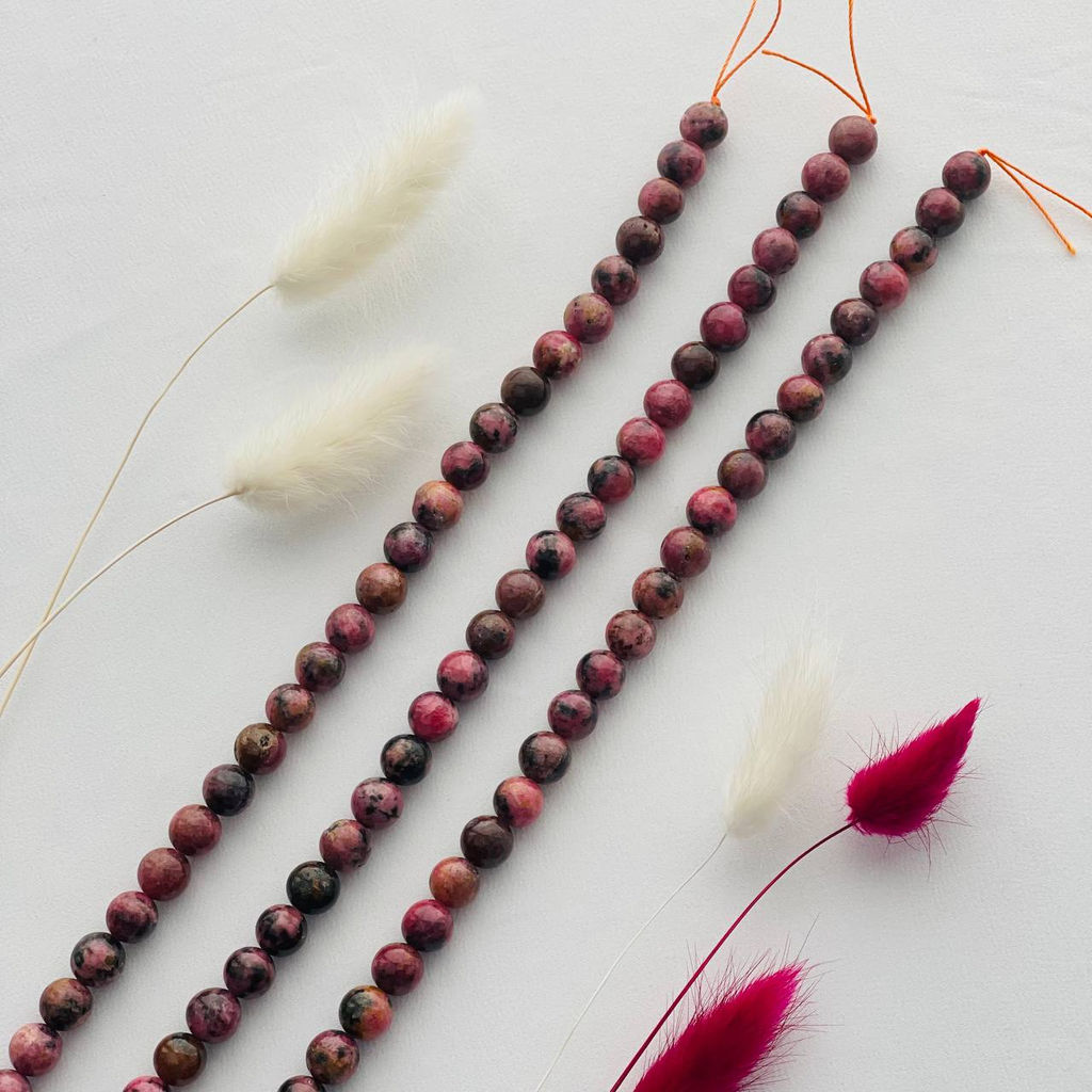 Бусины для украшений из Родонита