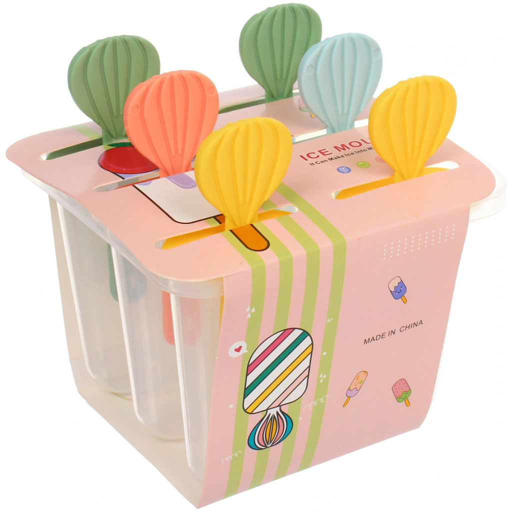 Цена за 2 шт. Форма для приготовления мороженого "Воздушный шар" 6шт