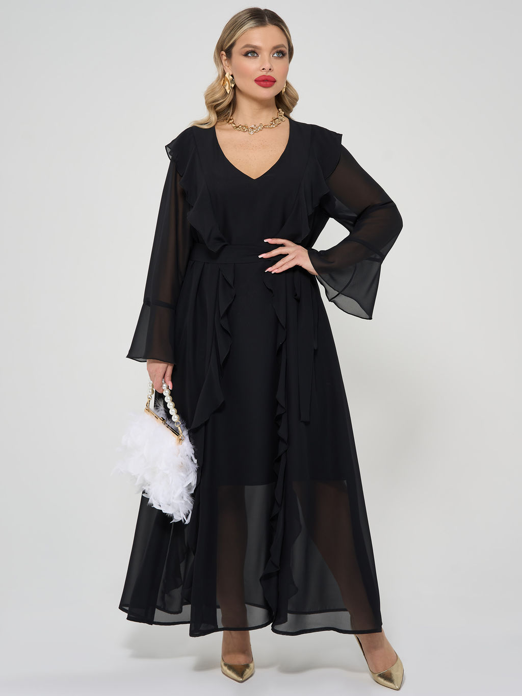 Платье 0372-1 бирюзовый - Dora фото 11