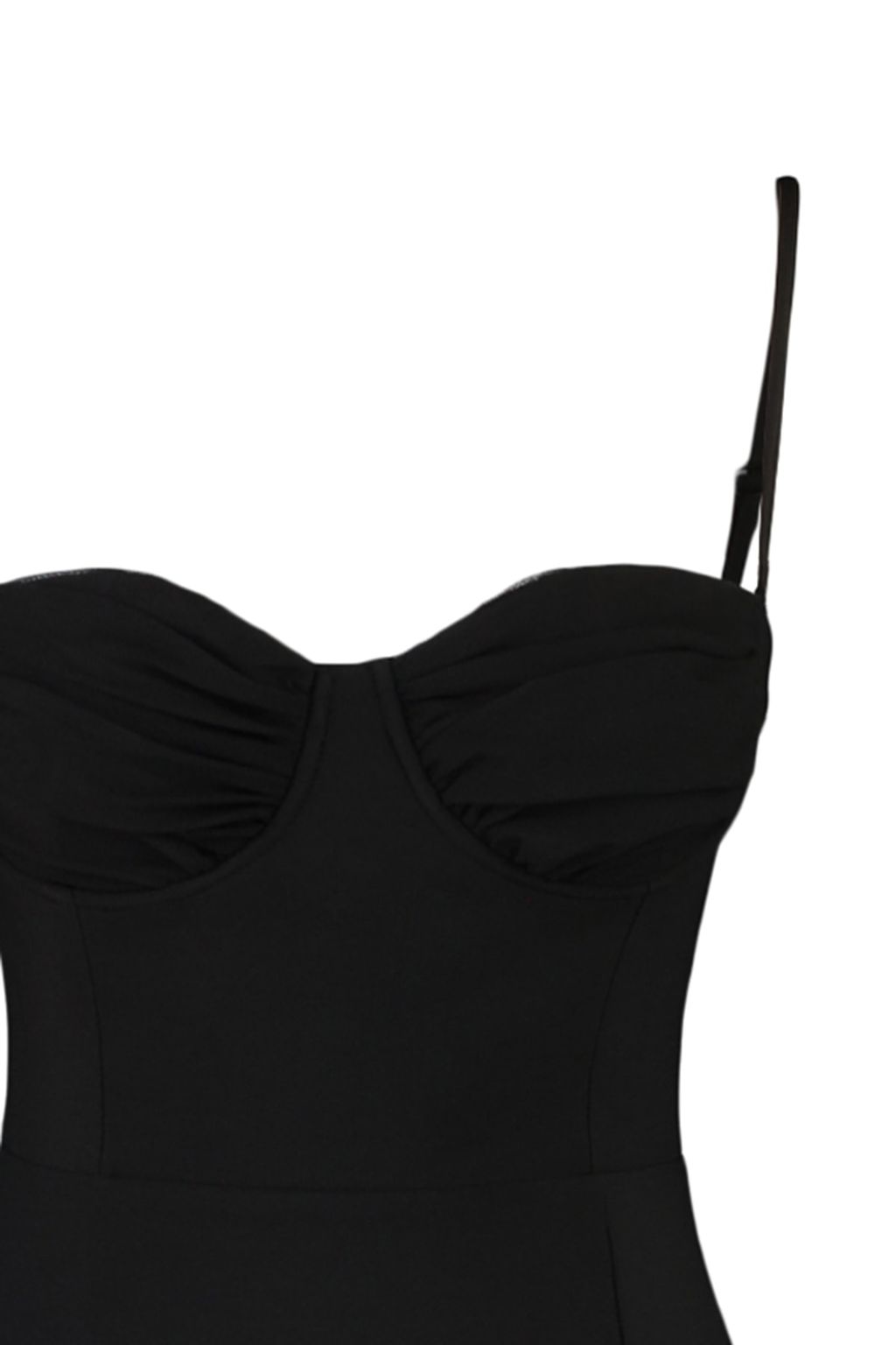 Trendyolmilla Siyah Vucuda Oturan Astarl? Dokuma K?sa S?k Abiye Elbise TPRSS23EL00063  фото 7