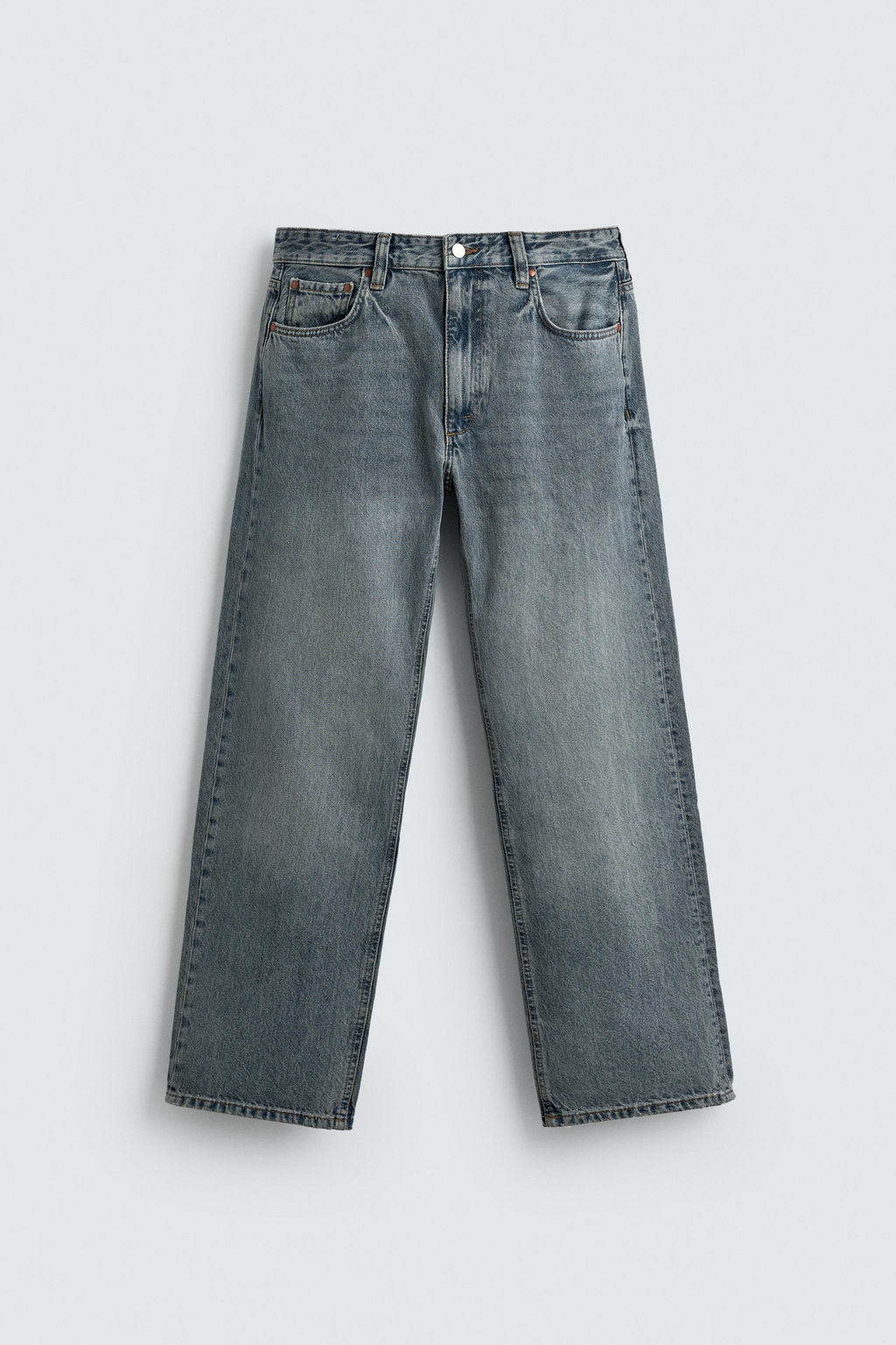 JEANS REGULAR FIT / Azul pastel - Zara фото 8