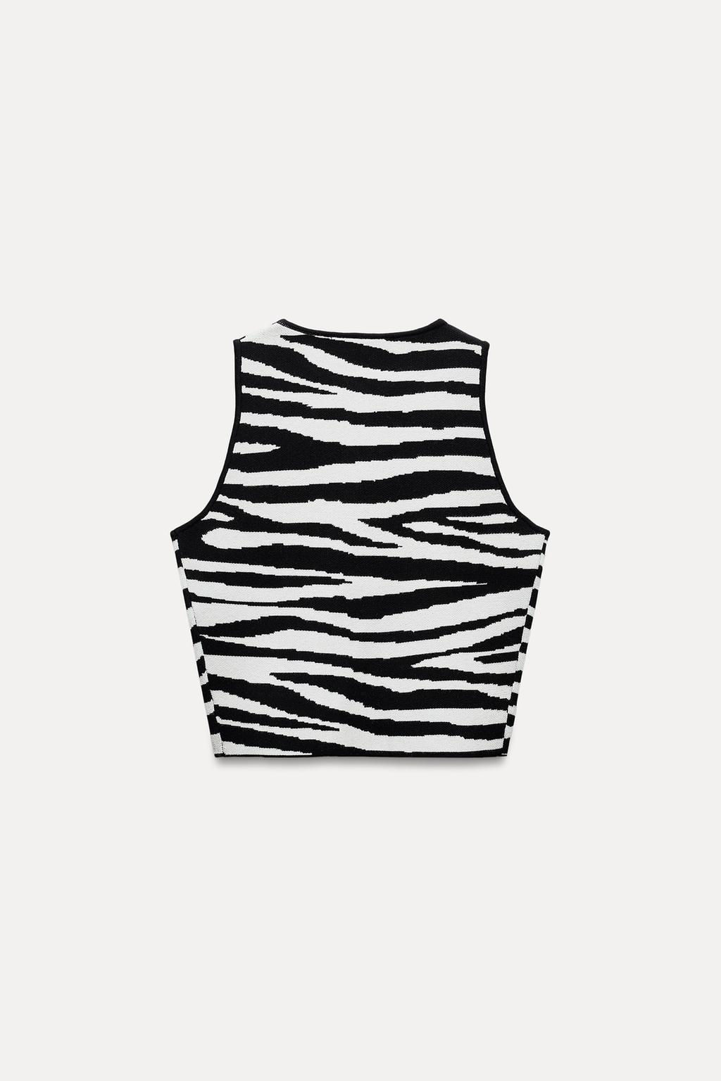 PLAIN KNIT CROP TOP - Zara фото 31