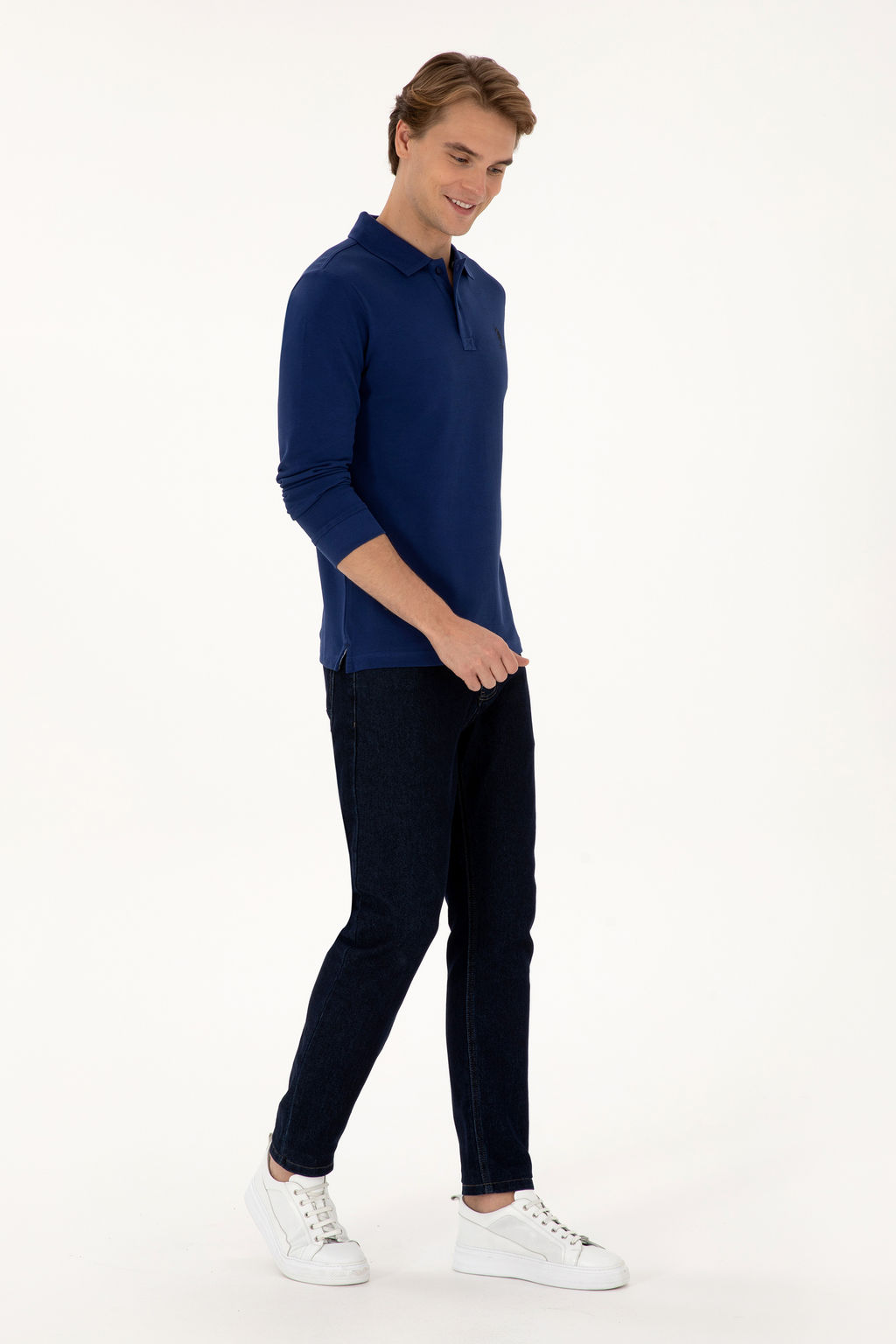 Erkek _ndigo Basic Sweatshirt Sepette S_rpriz _ndirim - U.s. polo assn фото 18