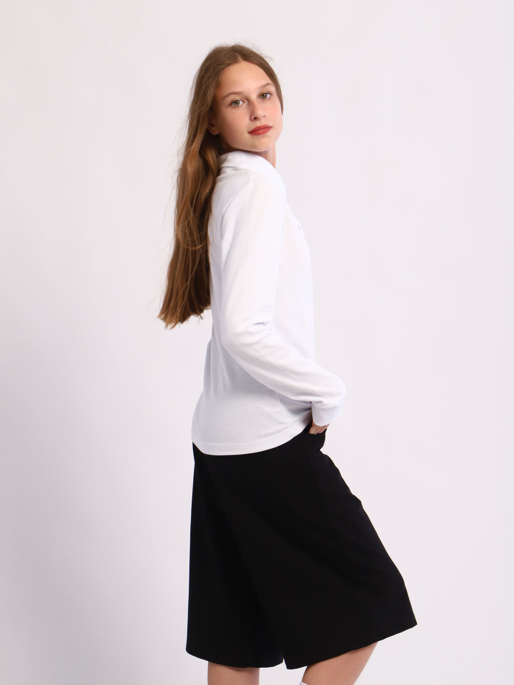 Футболка-поло София белый - Ладошки фото 7