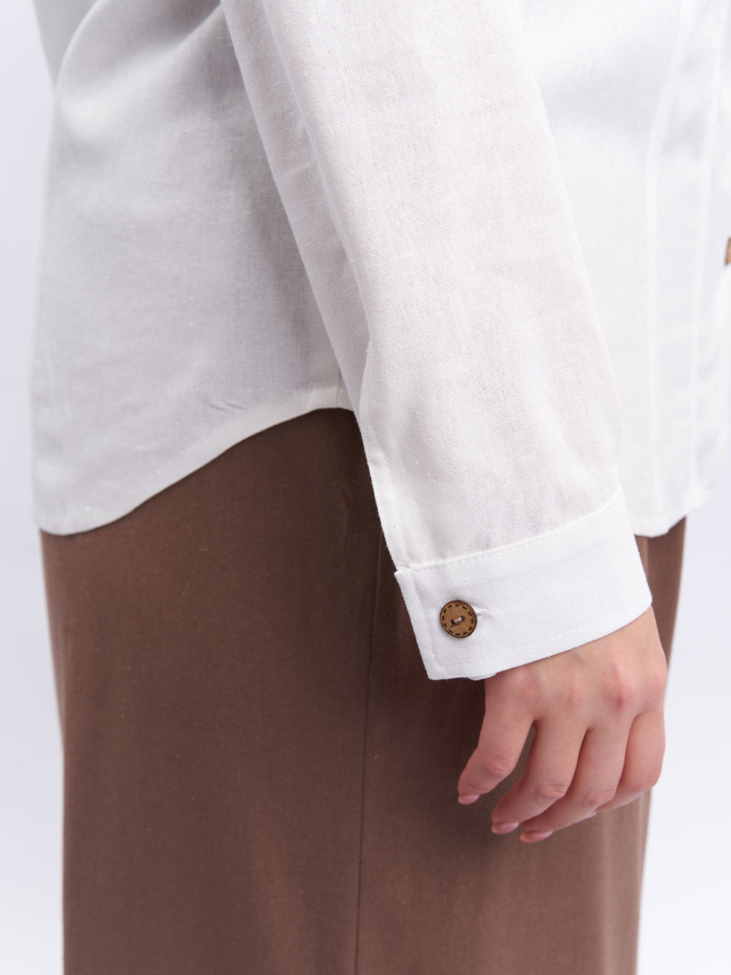 Рубашка льняная BL59152WHT04 - Артесса фото 5