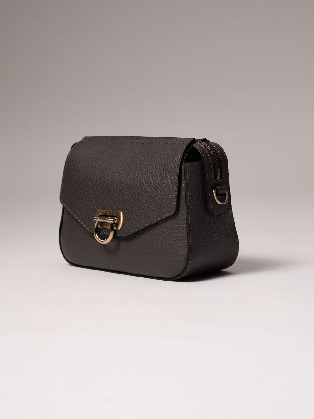 Сумка кожаная через плечо Azaro 3684 темный лес