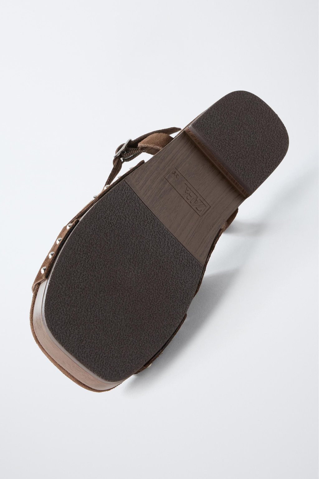 LEATHER CLOGS WITH THIN SOLE - Zara фото 7