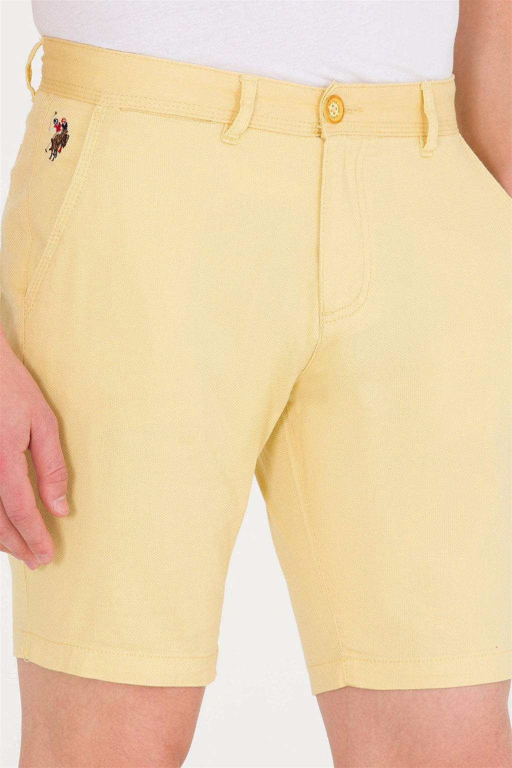 U. S. Polo Assn Мужские желтые тканые шорты - U.s. polo assn фото 13