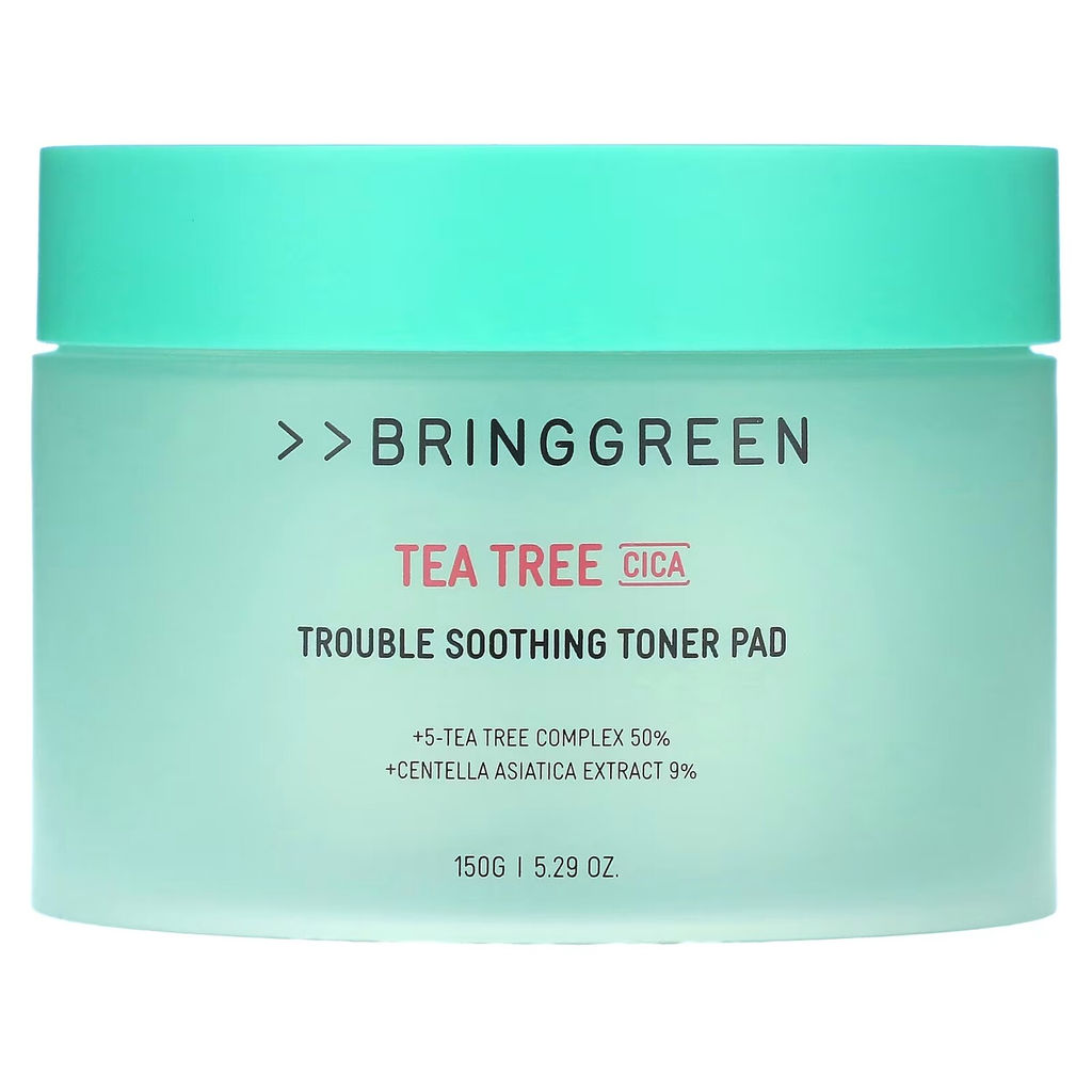 Успокаивающие тонер-пэды с чайным деревом и центеллой азиатской - Tea Tree Cica Trouble Soothing Toner Pad, 90 шт /150 г