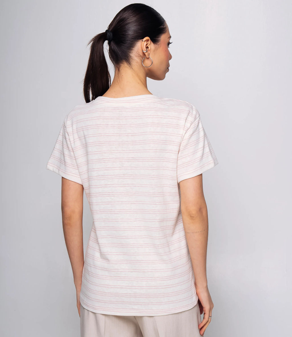 Футболка #КТ9101 (2), розовый, белый