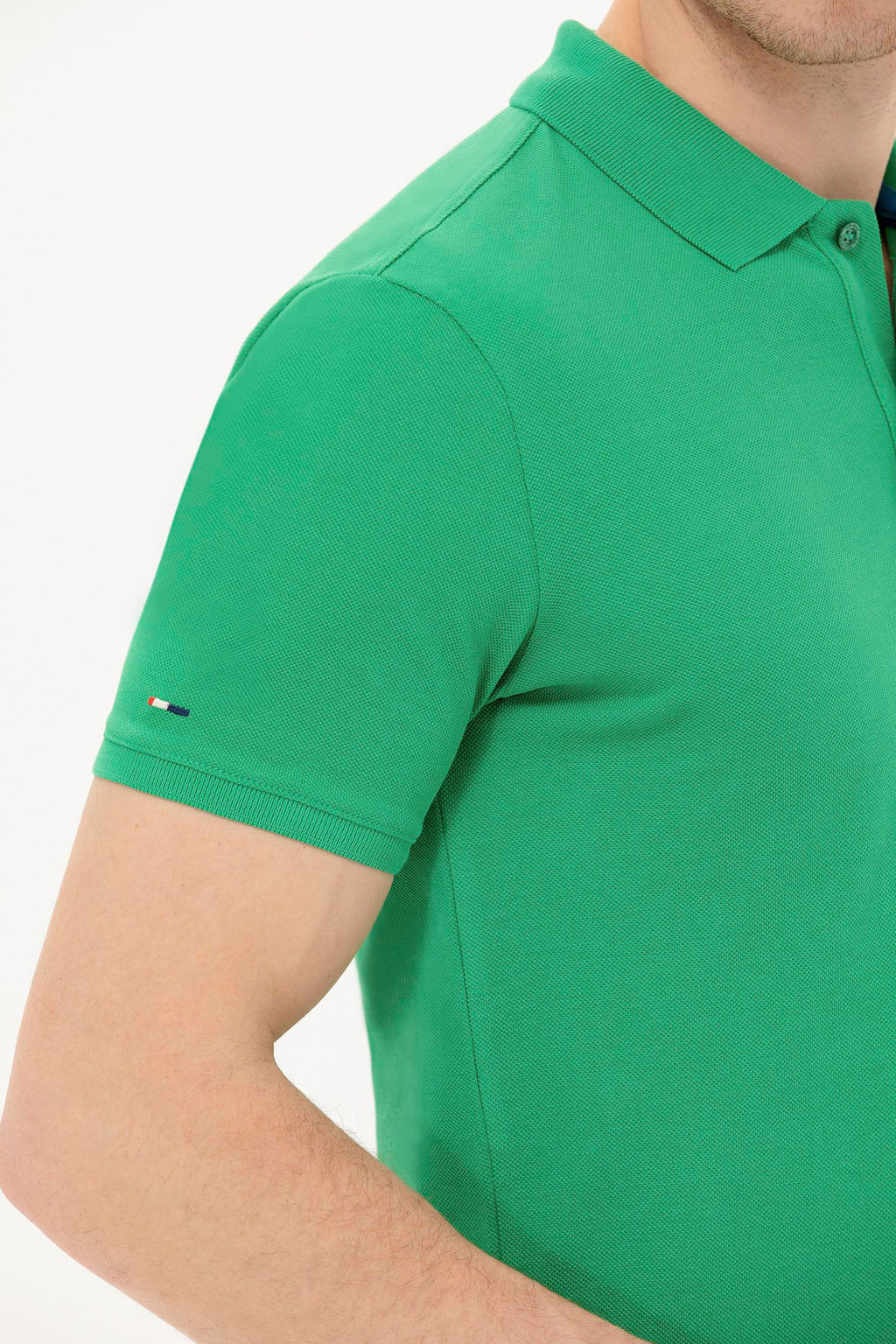 Мужская зеленая базовая футболка - U.s. polo assn фото 21