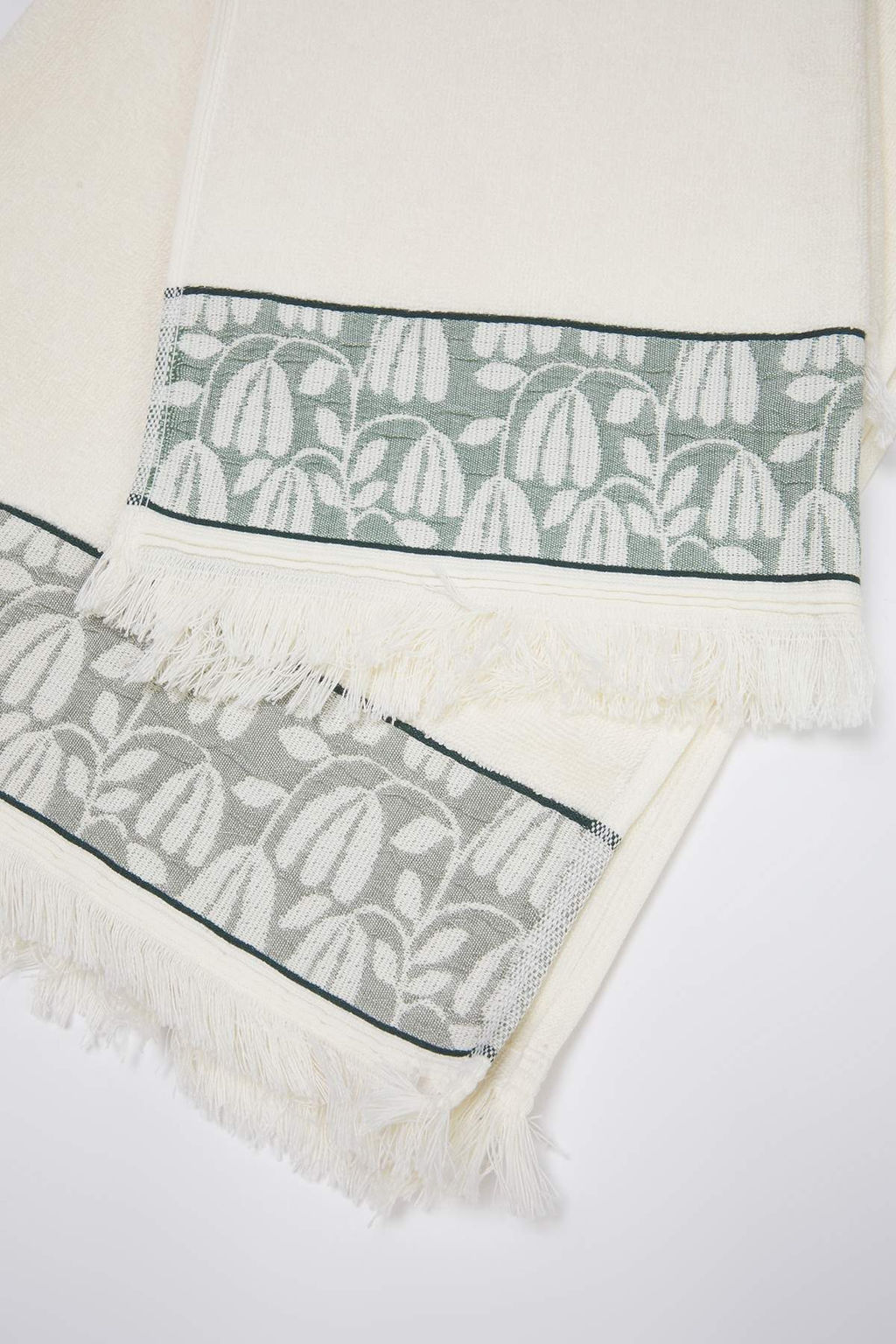 2li Jakar ve Puskul Detayl? Boho Yuz 50x70cm & Banyo 70x140cm Havlu Seti TPHAW26HVL00001 - Trendyolmilla фото 2