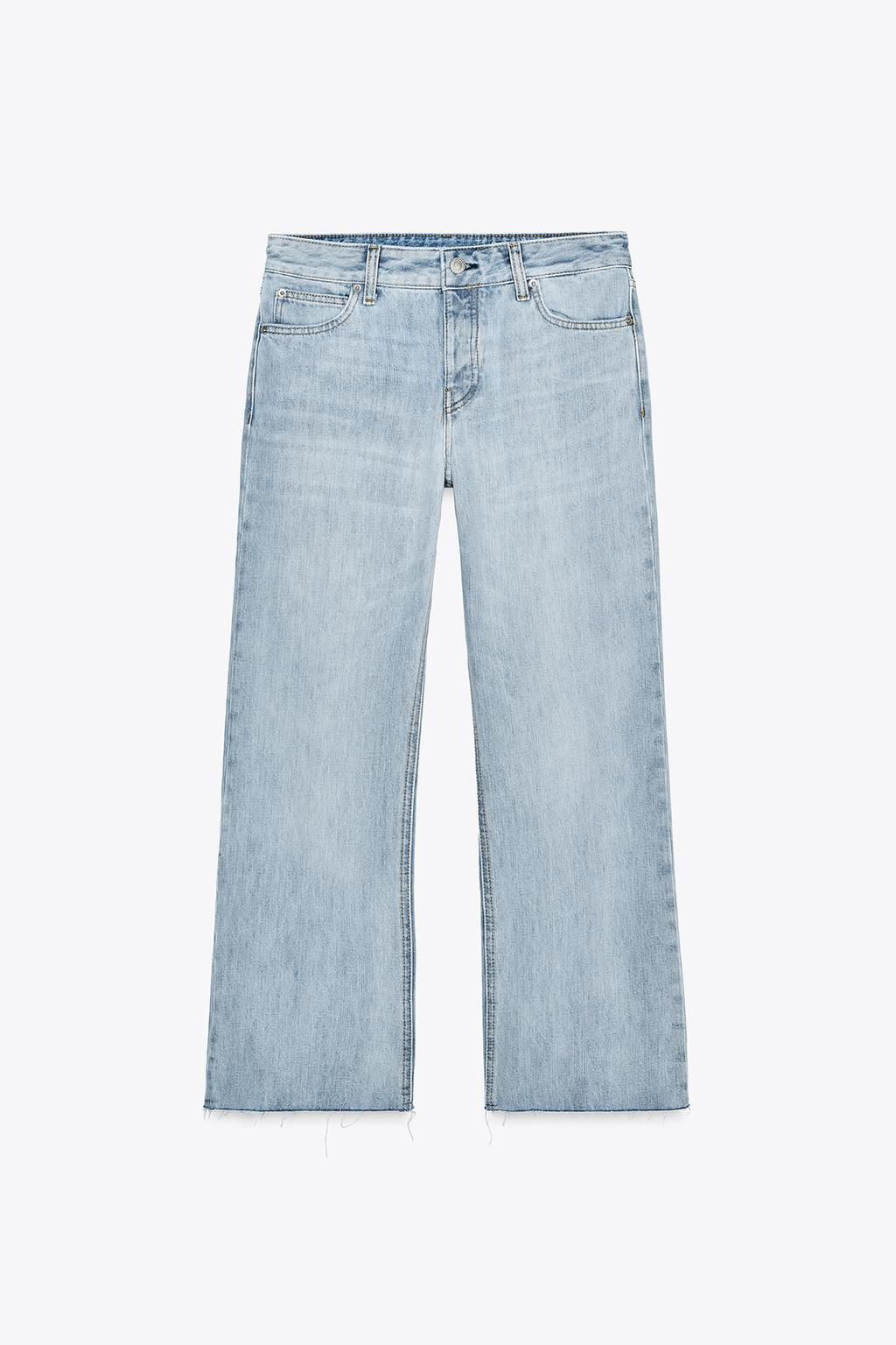 ZW COLLECTION LOW-RISE CROPPED FLARE JEANS - Zara фото 7