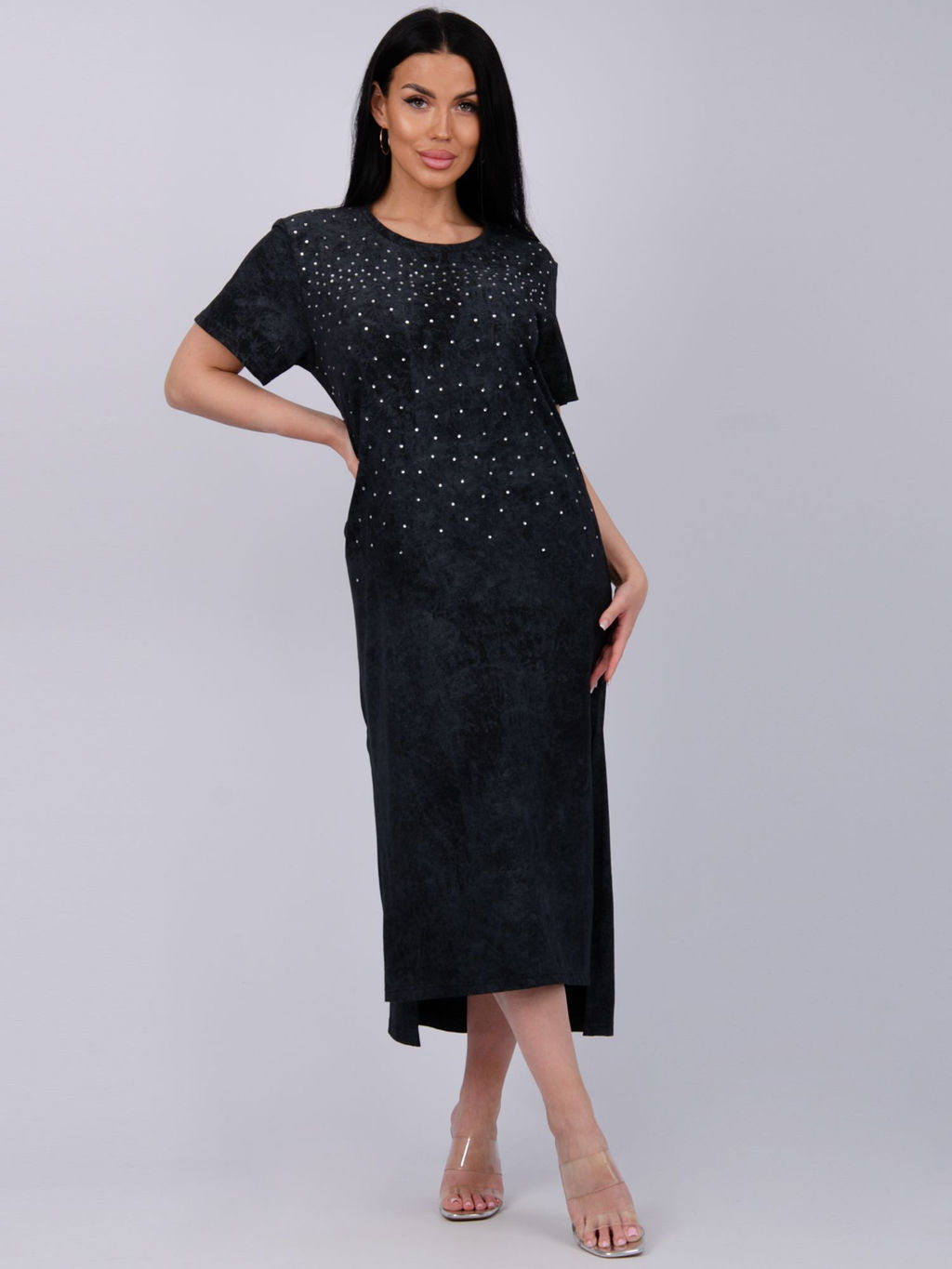 Платье Гэлекси 2, трикотаж - Малина фото 18