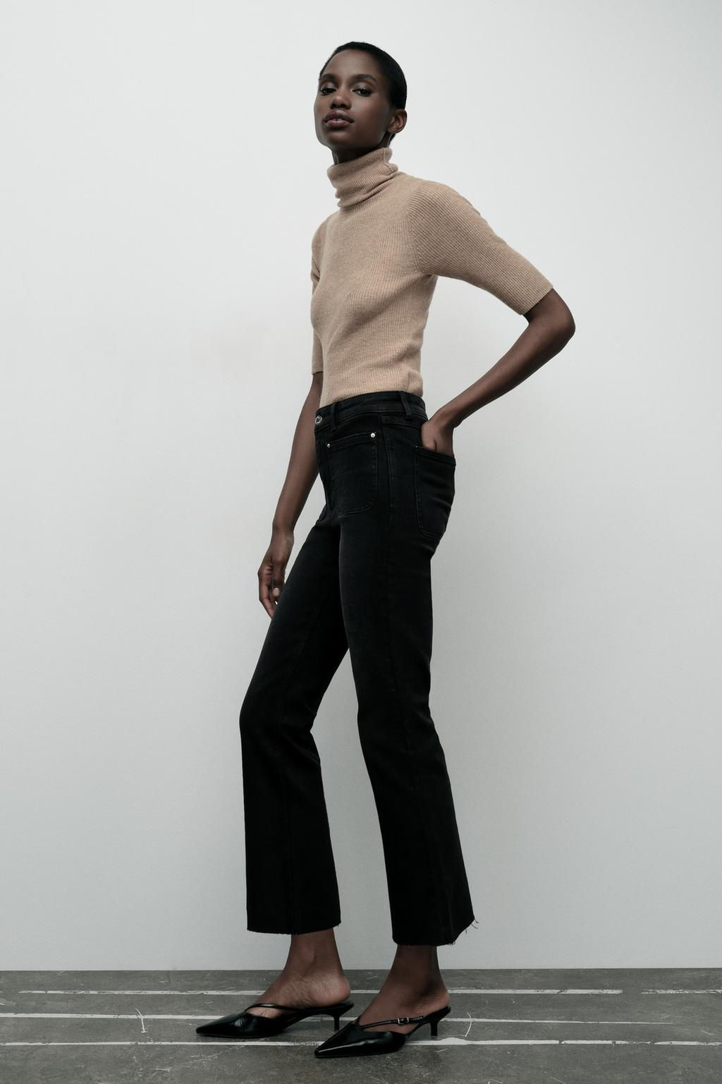 Z1975 HIGH-WAIST MINI FLARE JEANS - Zara фото 4