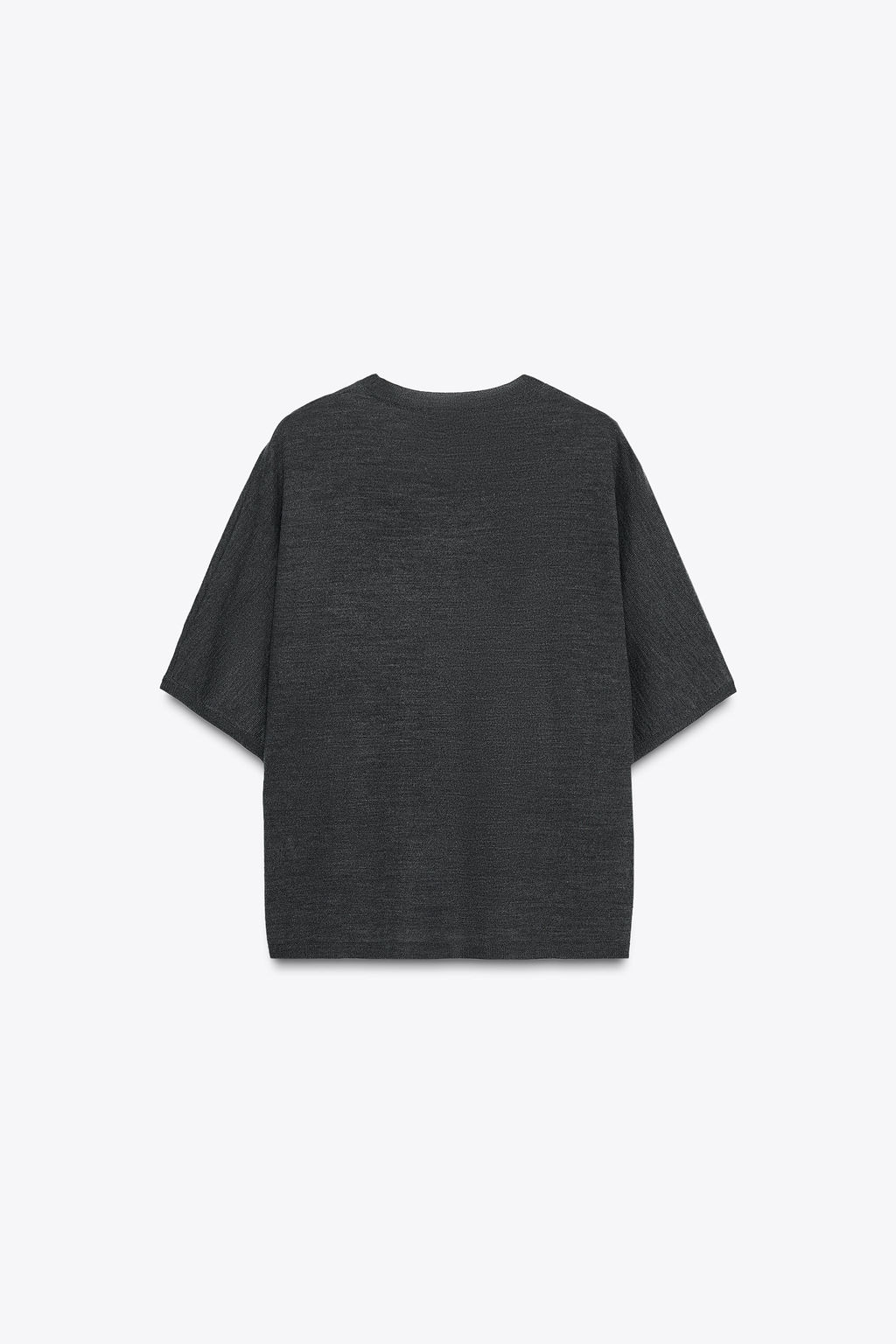 WOOL KNIT SHORT SLEEVE TOP - Zara фото 6