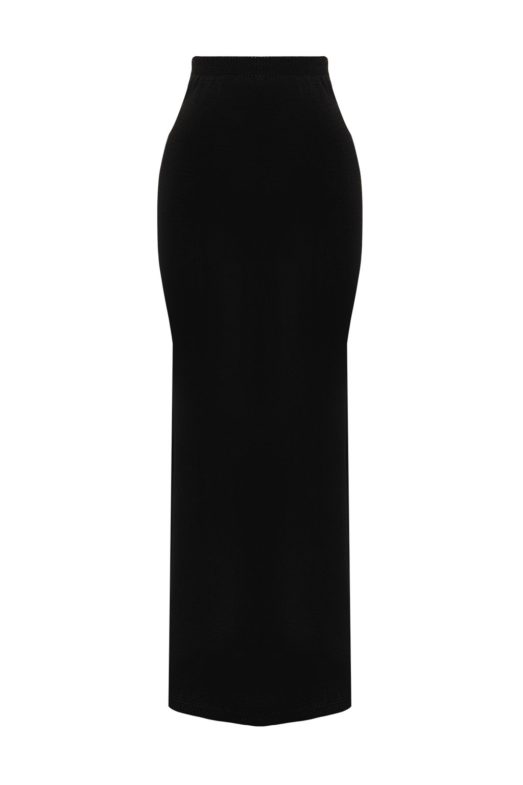 Siyah Maxi Triko Straplez Elbise TWOSS24EL00360