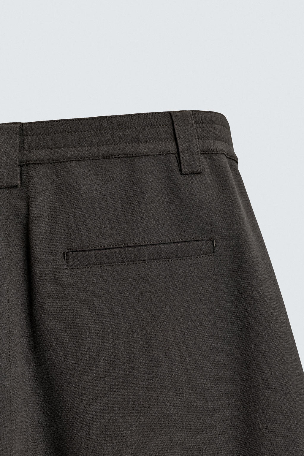 BERMUDA RELAXED FIT PLIEGUES LATERALES / Chocolate - Zara фото 10