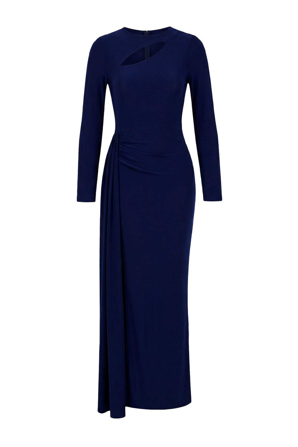 Lacivert Yaka Cut Out Detayl? Maxi Abiye & Mezuniyet Elbisesi TPRSS26AE00002