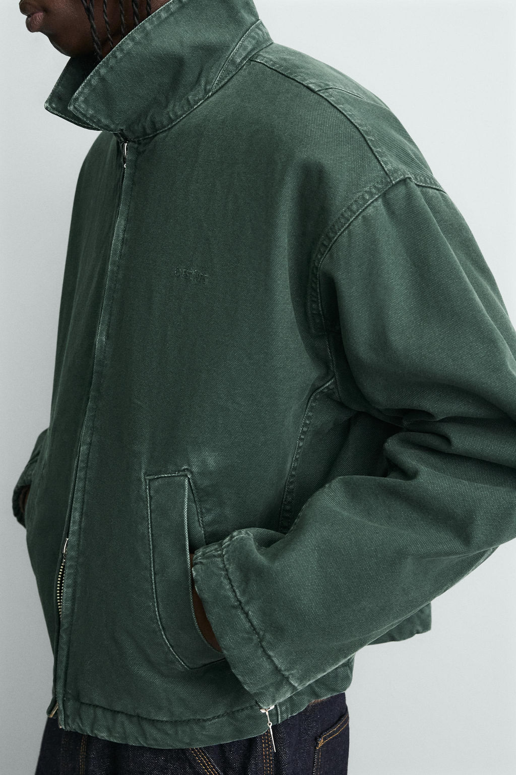 CROPPED DENIM JACKET - Zara фото 5