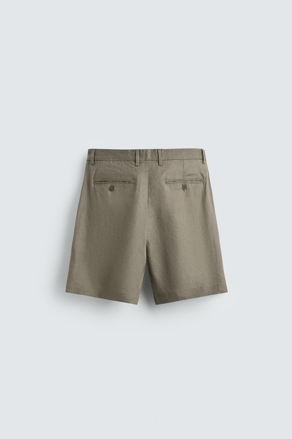 BERMUDA REGULAR FIT 100% LINO / Beige claro - Zara фото 8