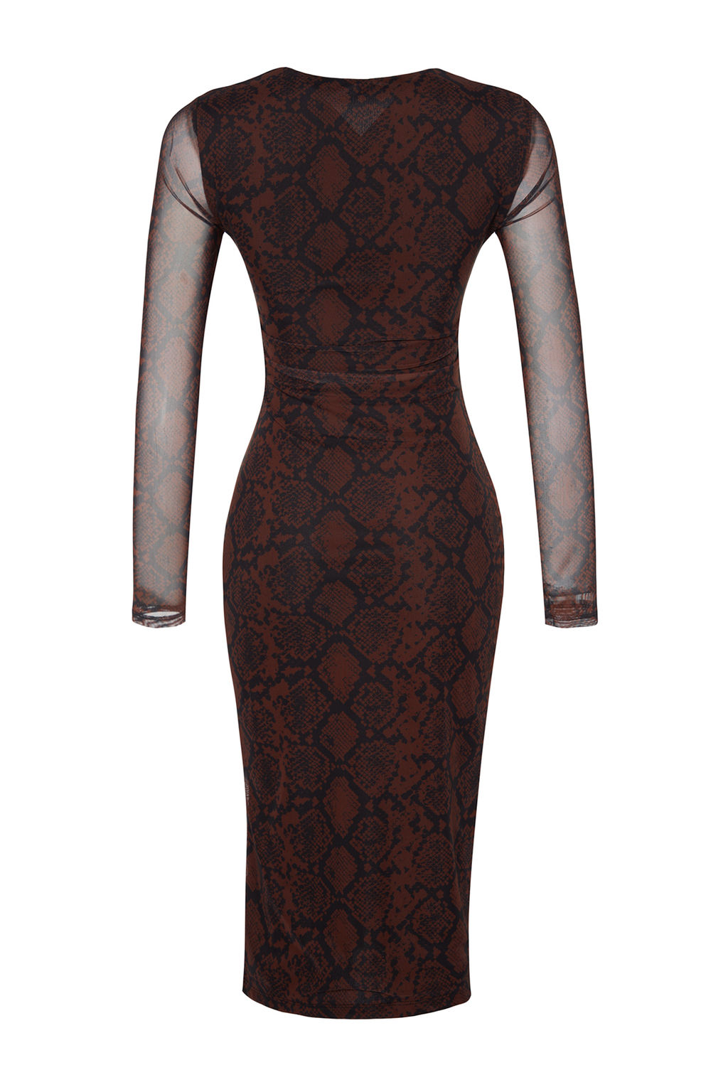 Cok Renkli Hayvan Desenli Anvelop Orme Astarl? Tul S?k Abiye Elbise TPRAW24EL00102 - Trendyolmilla фото 8