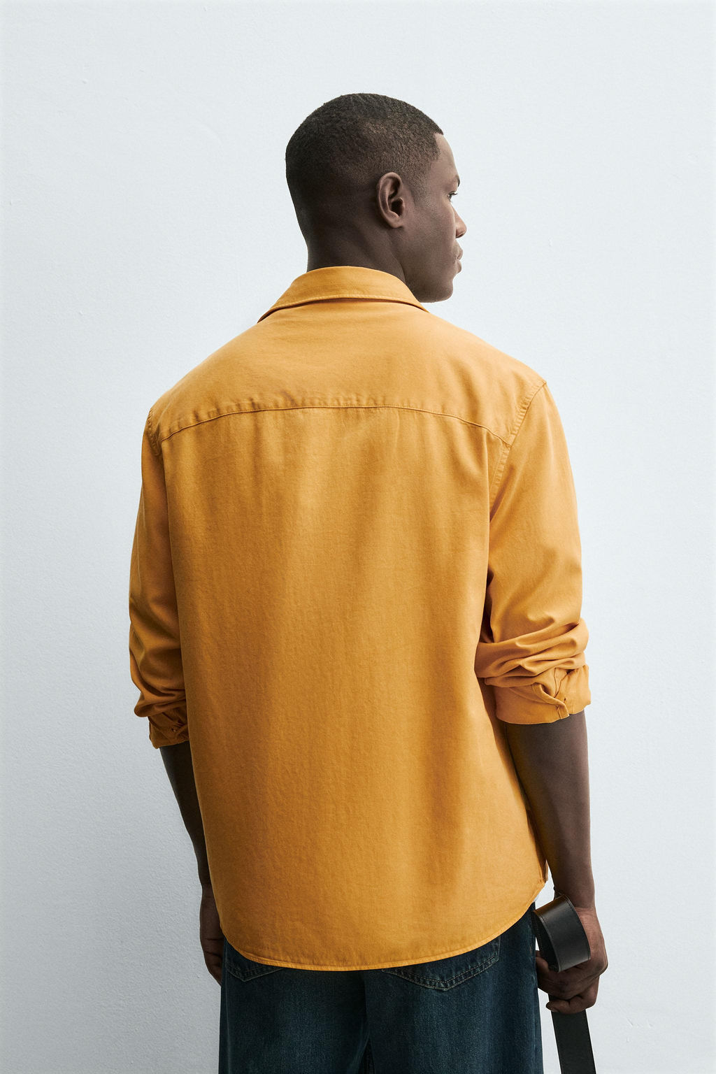 LYOCELL/COTTON SHIRT WITH POCKETS - Zara фото 3