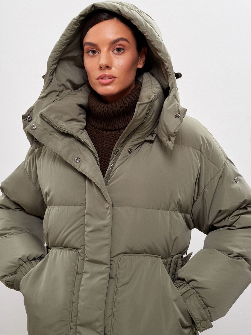 Conso/WDS 220502 - olive Пуховая Куртка  фото 6