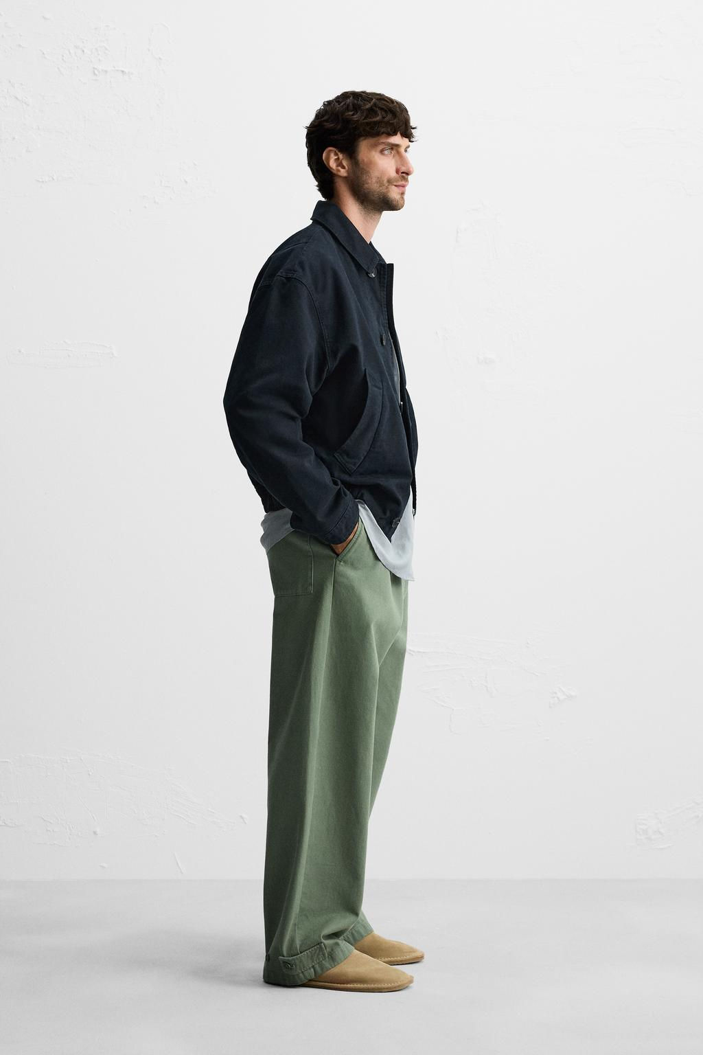 TEXTURED CANVAS JACKET - Zara фото 4
