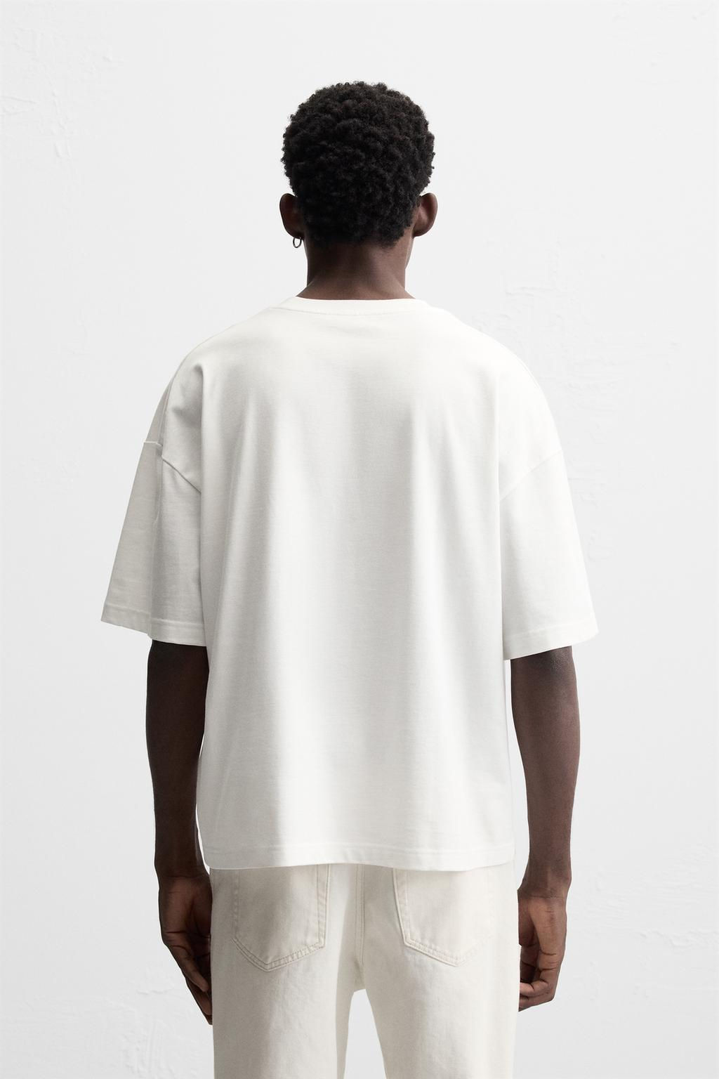CONTRAST PRINTED T-SHIRT - Zara фото 3