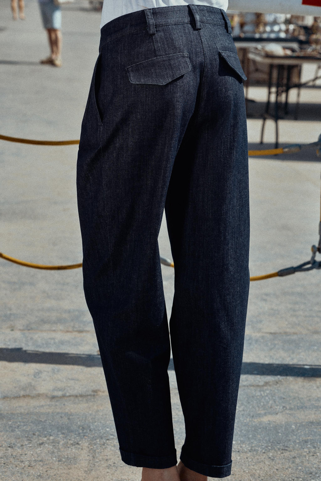 PANTAL?N CHINO BAJO VUELTA / ?ndigo - Zara фото 5