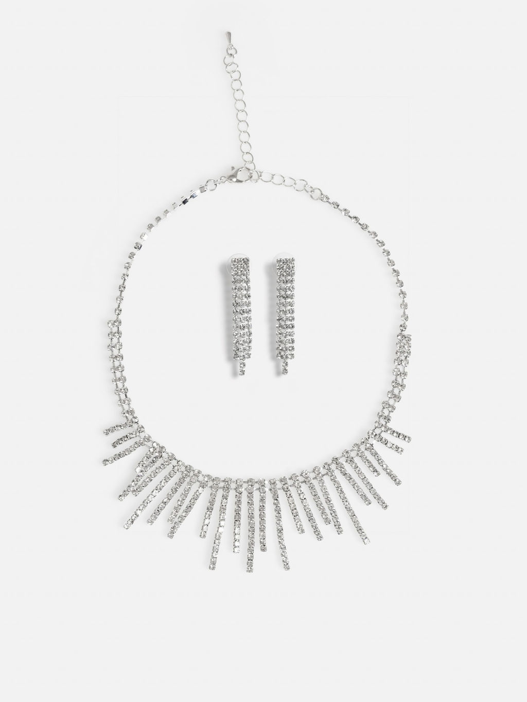 10206260005 Набор (колье и серьги) женский Greville серебристый - Concept club фото 3