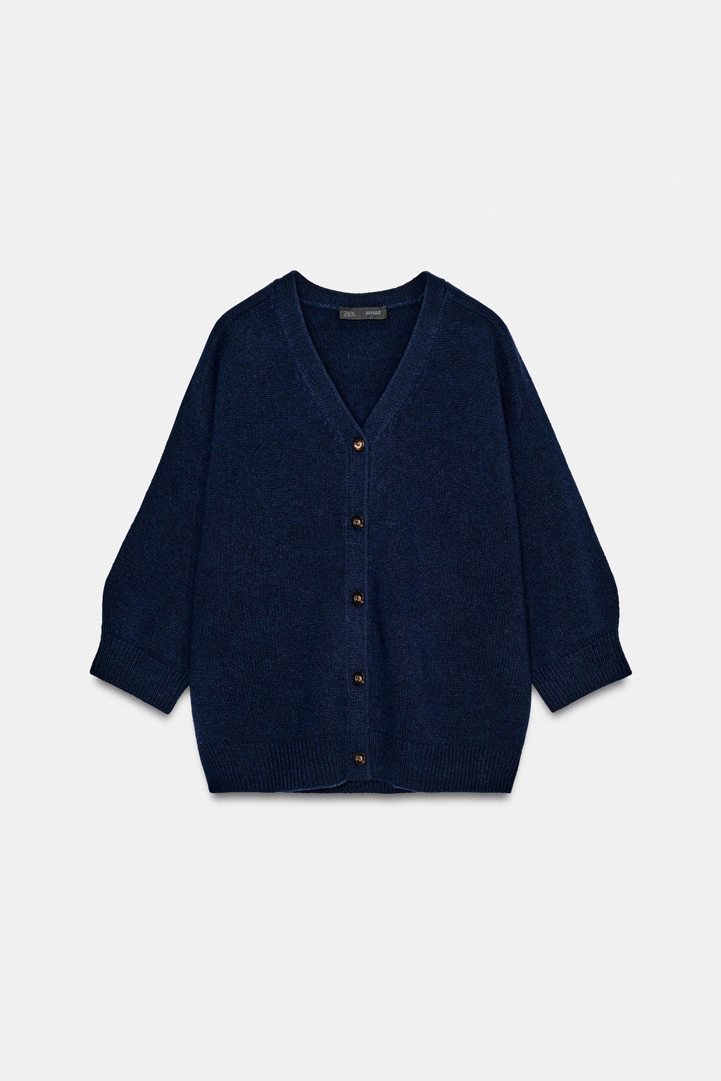 100% WOOL CARDIGAN WITH PUFF SLEEVES - Zara фото 14