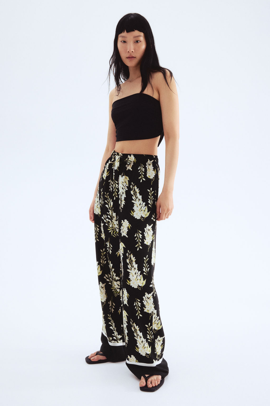 Pantal?n de sarga con cord?n de ajuste - H&m фото 7