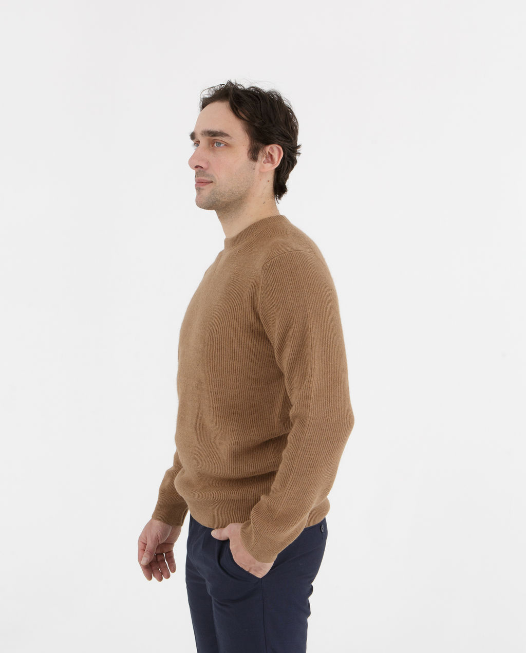 Джемпер из верблюжьей шерсти 01248 рыжий