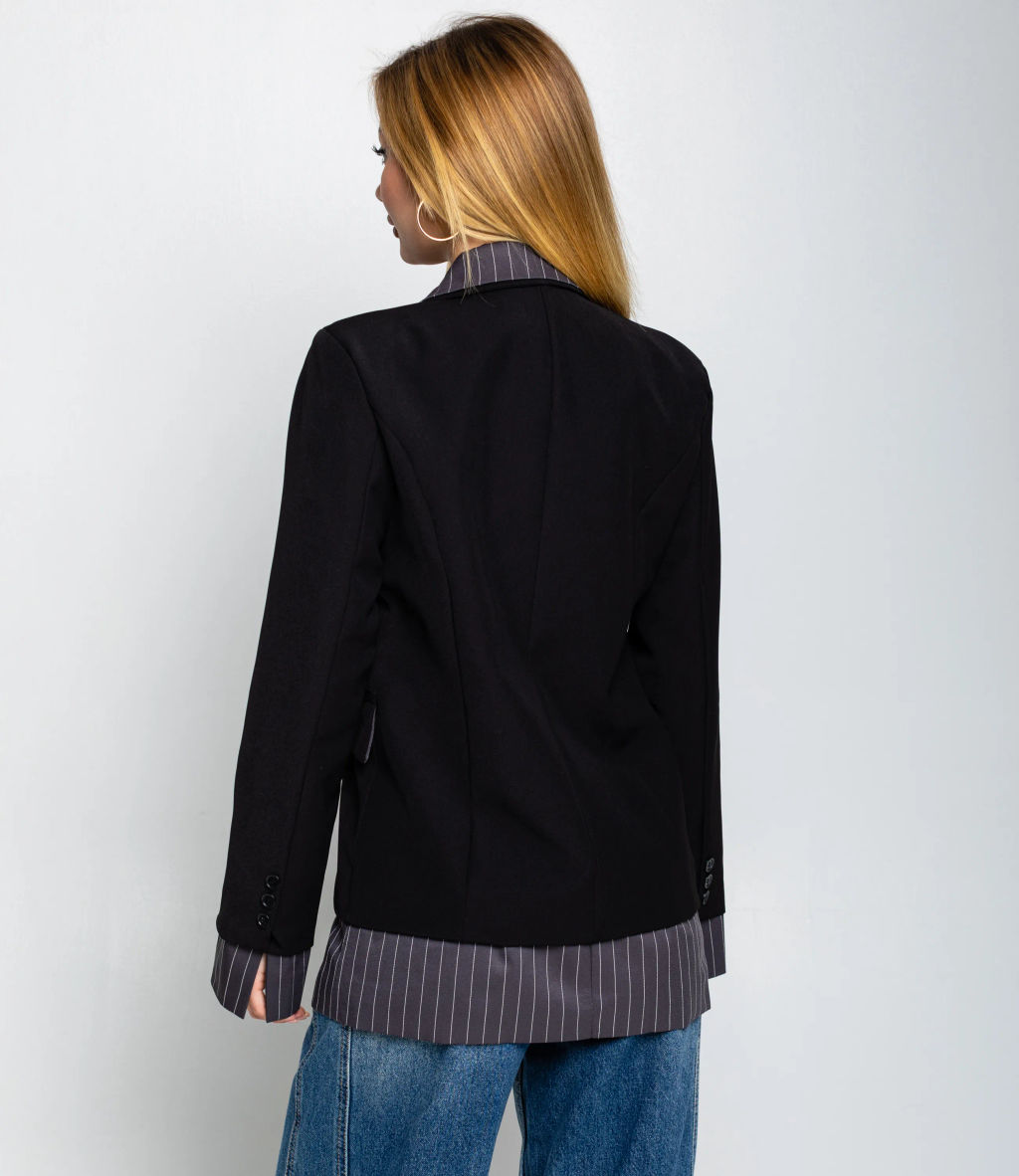 Пиджак #КТ926 (4), чёрный