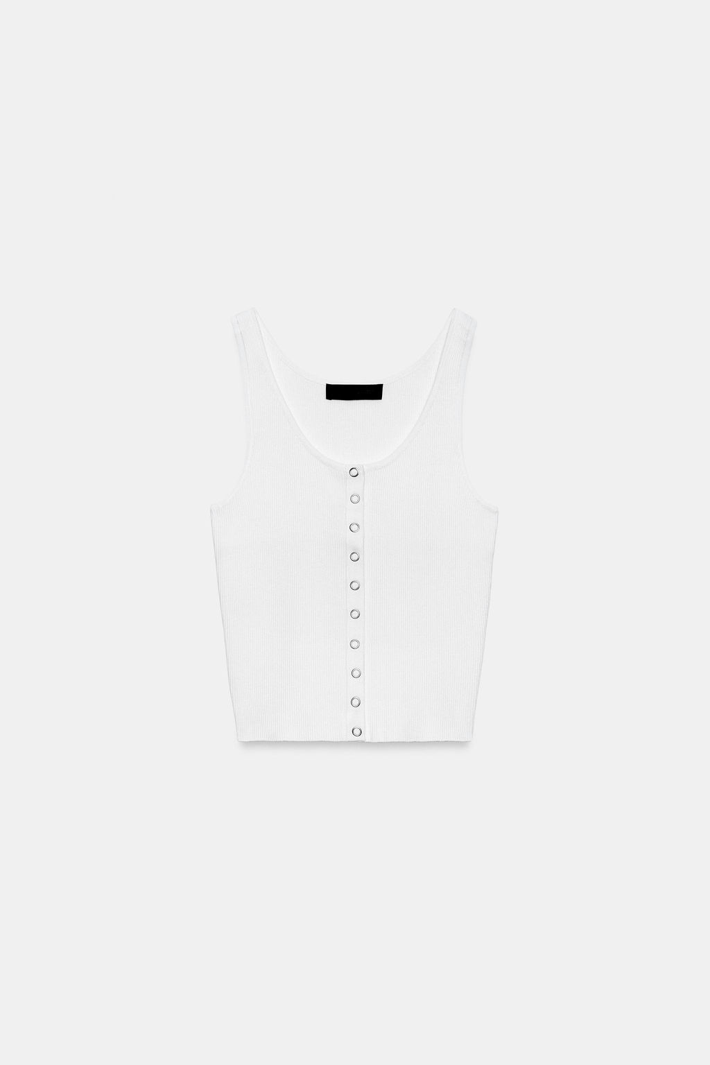 TOP PUNTO RIB / Blanco - Zara фото 3