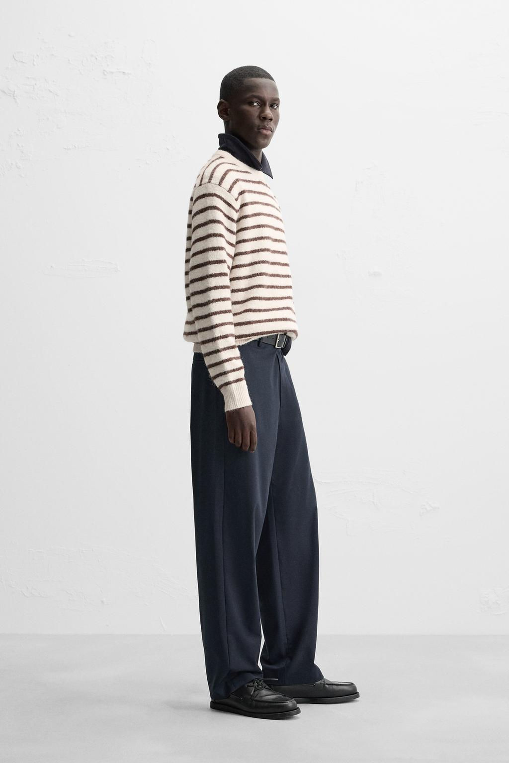 TEXTURED STRIPE SWEATER - Zara фото 4