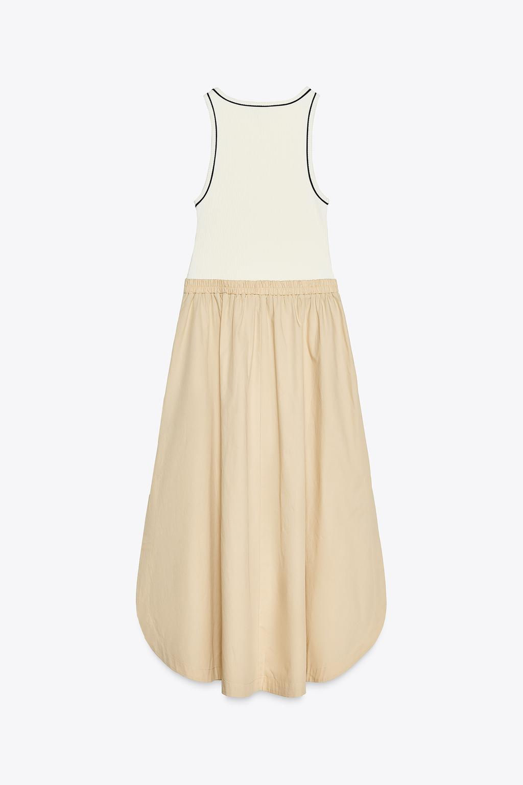 CONTRAST MIDI DRESS - Zara фото 4