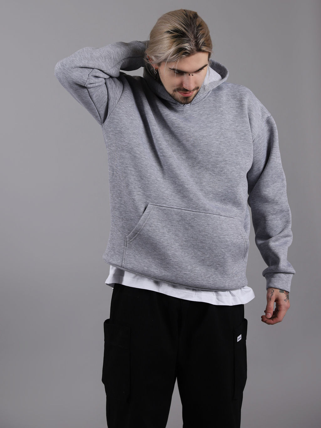 Толстовка, Худи К201-ИЗИ Меланж