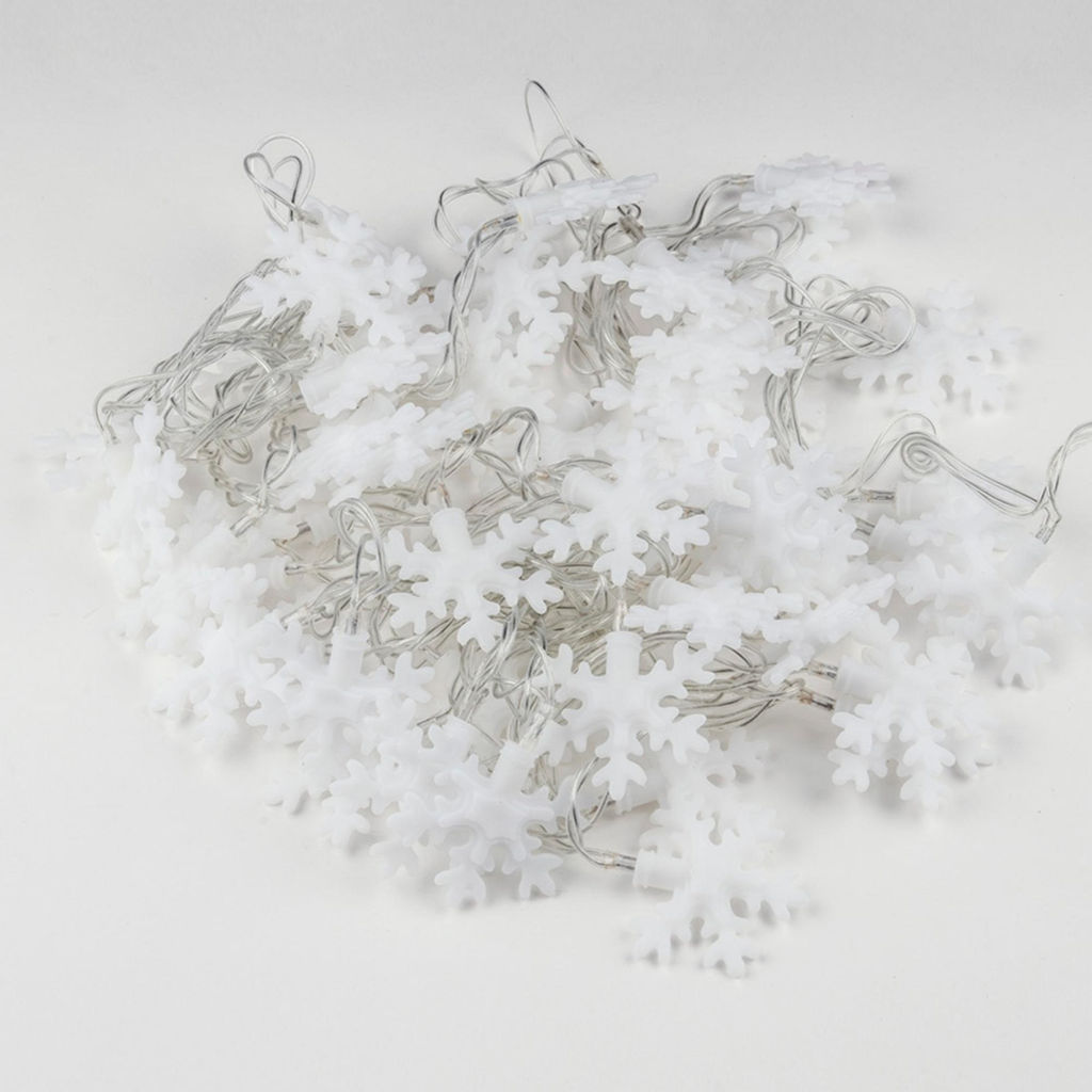ULD-S0700-050/DTA MULTI IP20 SNOWFLAKES-3 Гирлянда светодиодная с контроллером Снежинки-3, 50 светодиодов, 7 м, разноцветная, IP20,провод прозрачный - Volpe фото 3