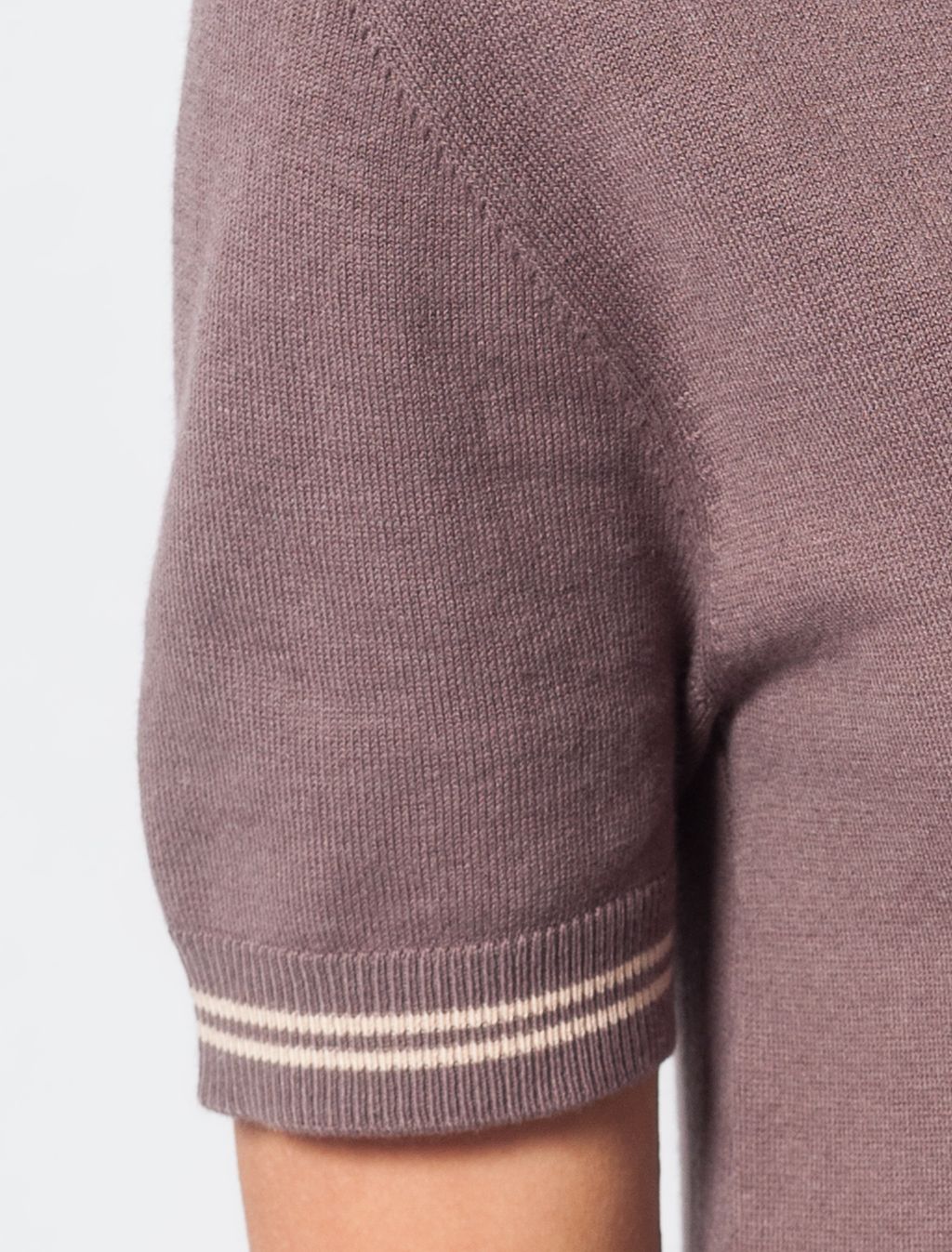 VILATTE / Платье-поло тонкой вязки из хлопка с вискозой  фото 5