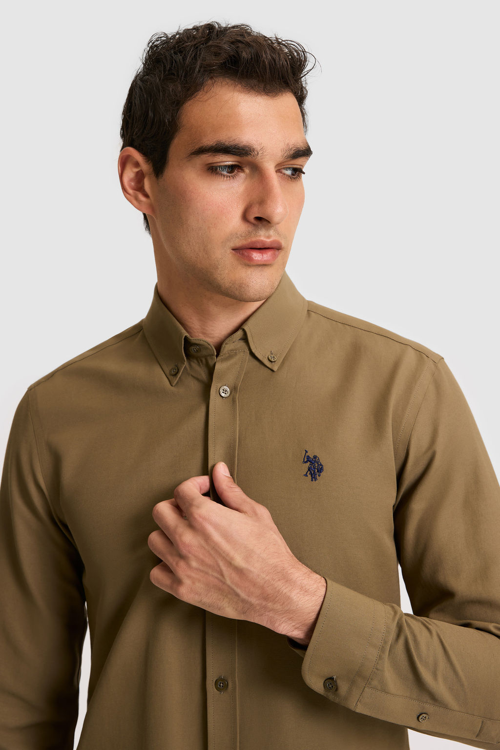 Erkek Haki Uzun Kollu Basic G_mlek - U.s. polo assn фото 2