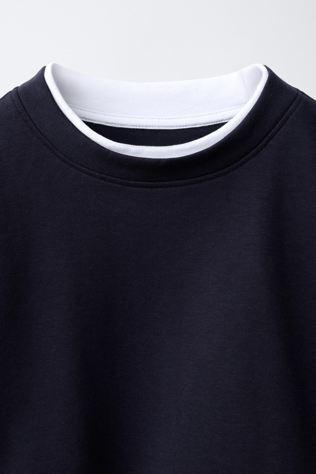 CAMISETA DOBLE INTERLOCK / Marino - Zara фото 3