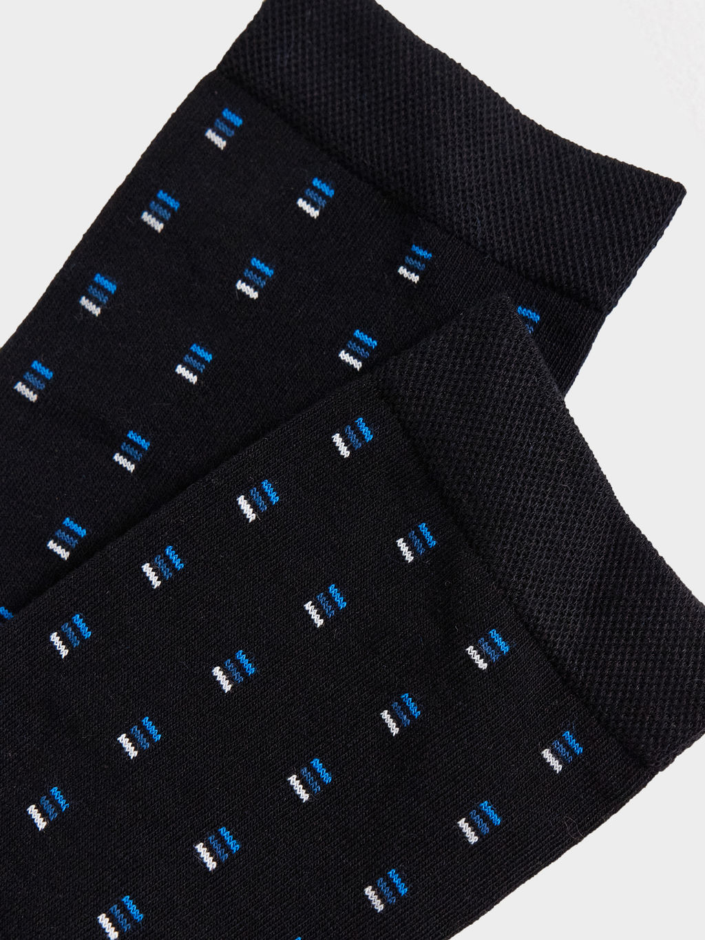 Цена за 5 пар! Носки мужские черные с мелким рисунком - Mark formelle фото 4